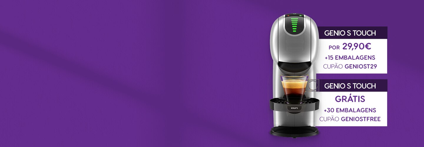 Máquina Genio S Touch por 29,90€ ou grátis | Nescafé® Dolce Gusto® banner