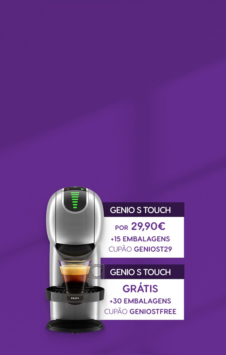 Máquina Genio S Touch por 29,90€ ou grátis | Nescafé® Dolce Gusto® banner