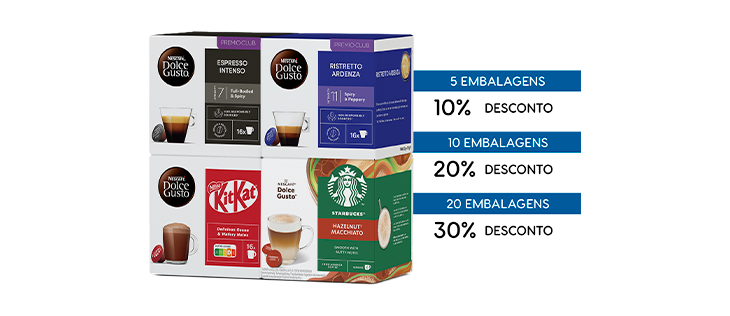Descontos - Cápsulas- NESCAFÉ® Dolce Gusto® header image