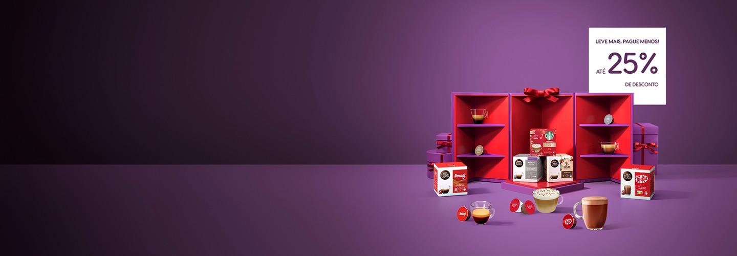Cápsulas com desconto - Nescafé® Dolce Gusto® banner