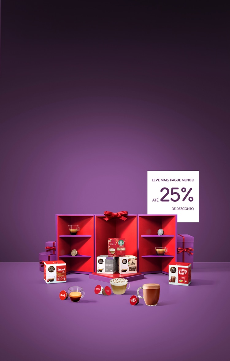 Cápsulas com desconto - Nescafé® Dolce Gusto® banner