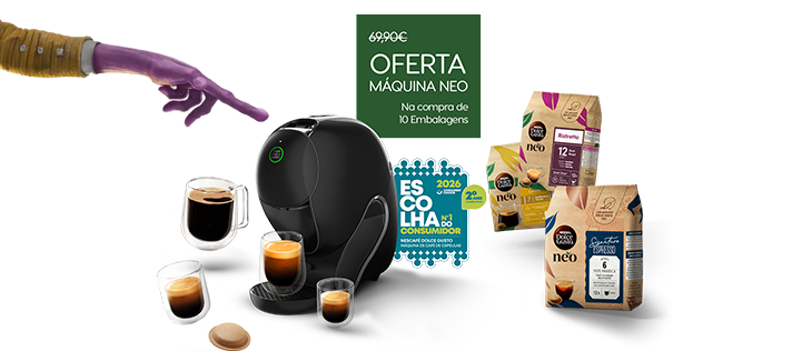 Oferta Máquina NEO na compra de 10 embalagens NEO header image