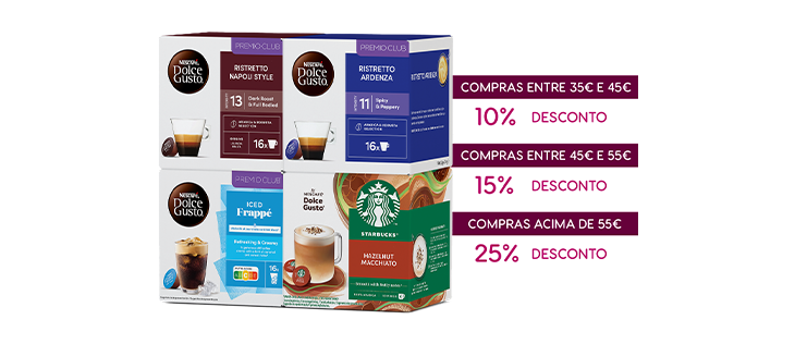 Descontos - Cápsulas- NESCAFÉ® Dolce Gusto® header image