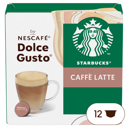 Embalagem de 12 Cápsulas STARBUCKS® Café Latte 12 Cápsulas NESCAFÉ® Dolce Gusto® 
