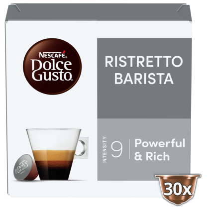 Embalagem de 30 C&aacute;psulas RISTRETTO BARISTA 30 C&Aacute;PSULAS NESCAF&Eacute;&reg; Dolce Gusto&reg; 