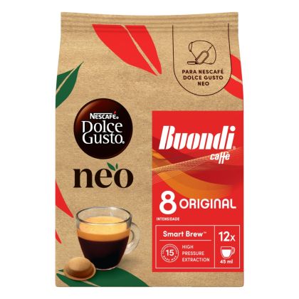 Pacote de c&aacute;psulas de caf&eacute; buondi Neo Dolce Gusto