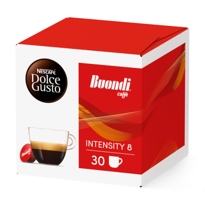 Embalagem de 30 C&aacute;psulas BUONDI 30 C&Aacute;PSULAS NESCAF&Eacute;&reg; Dolce Gusto&reg; 