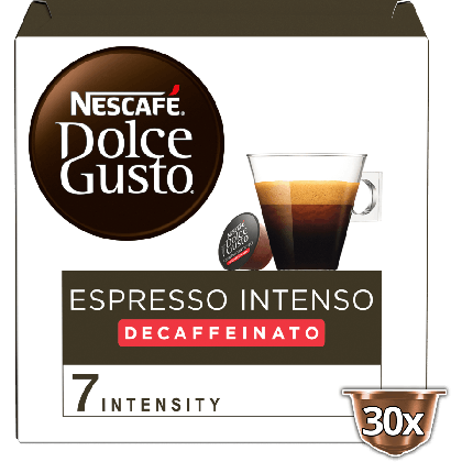 Embalagem de 30 Cápsulas Espresso Intenso Decaffeinato 30 CÁPSULAS NESCAFÉ® Dolce Gusto® 