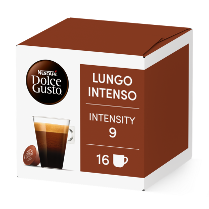 Embalagem de 16 C&aacute;psulas Lungo Intenso NESCAF&Eacute;&reg; Dolce Gusto&reg; 