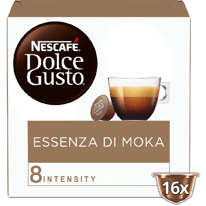 Embalagem de 16 C&aacute;psulas Essenza di Moka NESCAF&Eacute;&reg; Dolce Gusto&reg; 