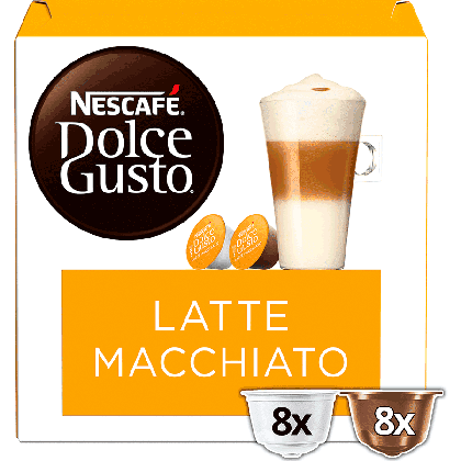 Embalagem de 16 C&aacute;psulas LATTE MACCHIATO NESCAF&Eacute;&reg; Dolce Gusto&reg; 
