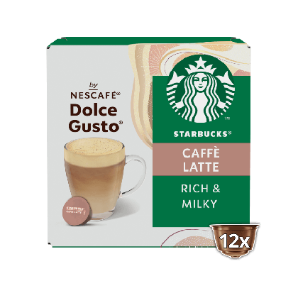Embalagem de 12 C&aacute;psulas STARBUCKS&reg; Caf&eacute; Latte 12 C&aacute;psulas NESCAF&Eacute;&reg; Dolce Gusto&reg; 