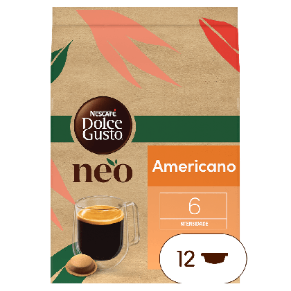 embalagem de cápsulas de café Neo Americano