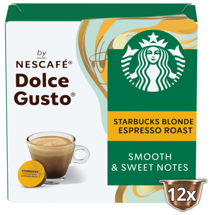 Embalagem de 12 C&aacute;psulas STARBUCKS&reg; BLONDE ESPRESSO ROAST NESCAF&Eacute;&reg; Dolce Gusto&reg; 