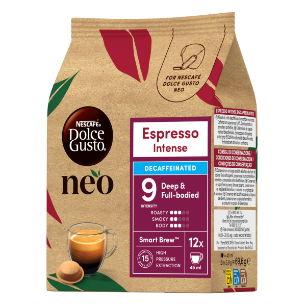 embalagem de cápsulas de café NEO Espresso Descafeinado
