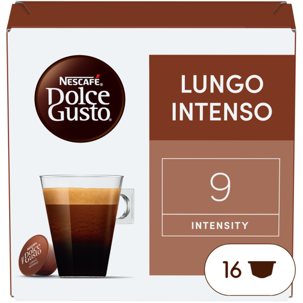 Embalagem de 16 Cápsulas Lungo Intenso NESCAFÉ® Dolce Gusto® 