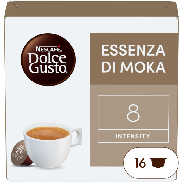Embalagem de 16 Cápsulas Essenza di Moka NESCAFÉ® Dolce Gusto® 