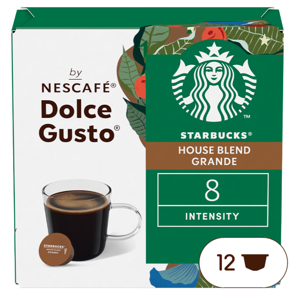 Embalagem de 12 Cápsulas STARBUCKS® AMERICANO HOUSE BLEND NESCAFÉ® Dolce Gusto® 