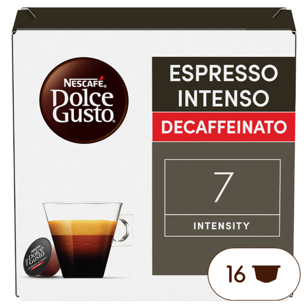 Embalagem de 16 Cápsulas Espresso Intenso Descafeinado NESCAFÉ® Dolce Gusto® 
