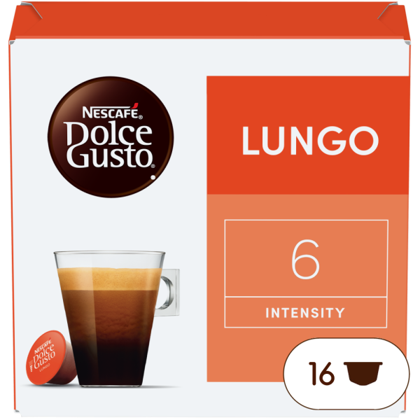 Embalagem de 16 Cápsulas LUNGO NESCAFÉ® Dolce Gusto® 