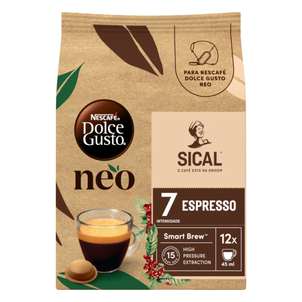Pacote de cápsulas de café espresso Neo Dolce Gusto
