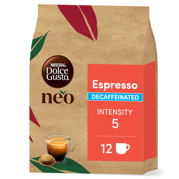 embalagem de cápsulas de café NEO Espresso Descafeinado