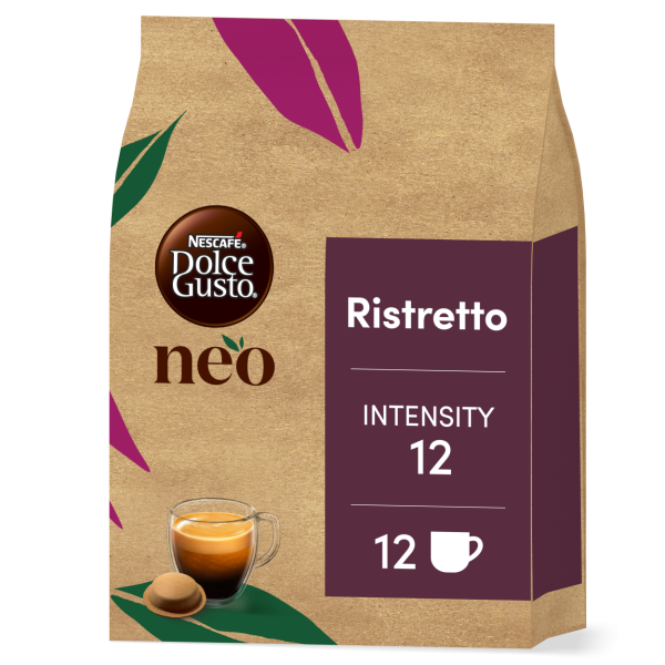 front view of the neo ristretto with a pod