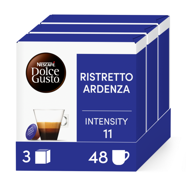 Embalagem de 48 Cápsulas Ristretto Ardenza 3X16 Cápsulas NESCAFÉ® Dolce Gusto® 