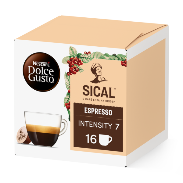 Embalagem de 16 Cápsulas Espresso Sical® NESCAFÉ® Dolce Gusto® 