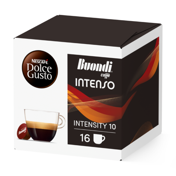 Embalagem de 16 Cápsulas BUONDI INTENSO 16 CÁPSULAS NESCAFÉ® Dolce Gusto® 
