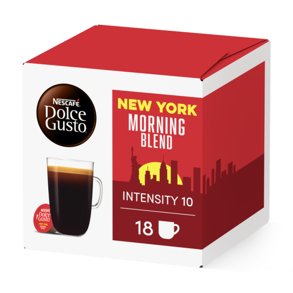 Embalagem de 18 Cápsulas Grande New York NESCAFÉ® Dolce Gusto® 