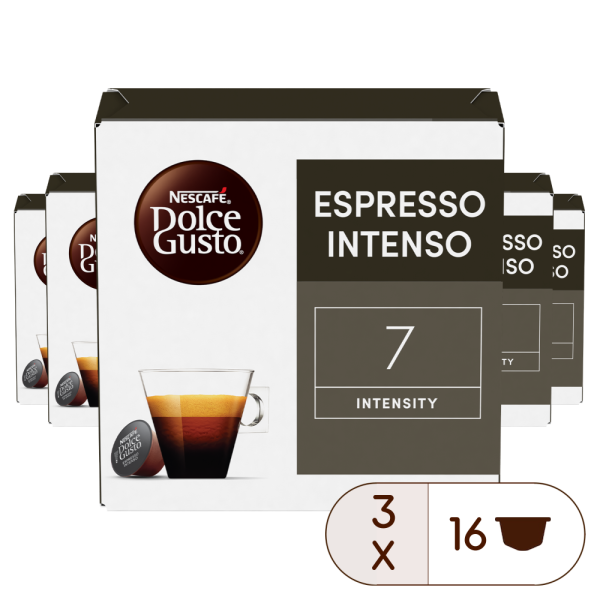 Embalagem de 48 Cápsulas ESPRESSO INTENSO 3X16 CÁPSULAS NESCAFÉ® Dolce Gusto® 