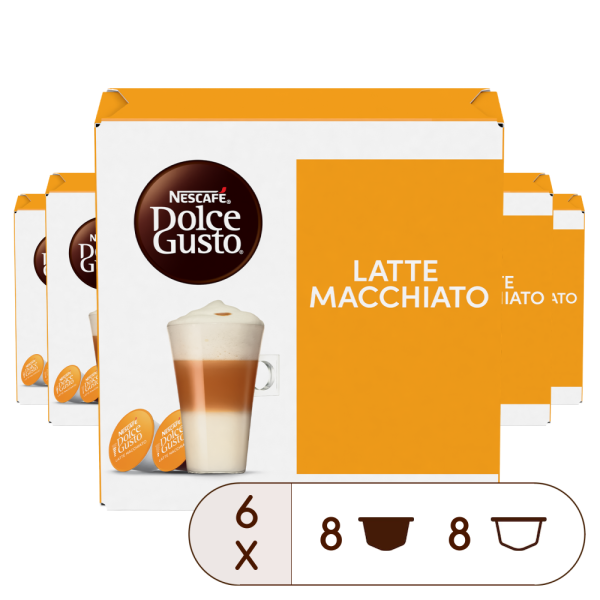 Embalagem de 96 Cápsulas LATTE MACCHIATO 6X16 CAPSULAS NESCAFÉ® Dolce Gusto® 