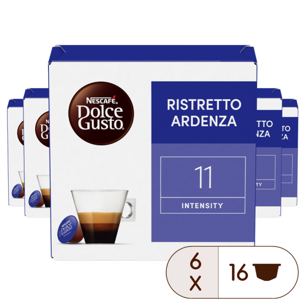 Embalagem de 96 Cápsulas RISTRETTO ARDENZA 6X16 CAPSULAS NESCAFÉ® Dolce Gusto® 