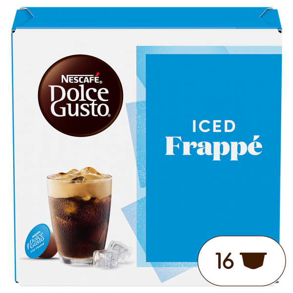 embalagem de cápsulas de Iced frappé vista frontal