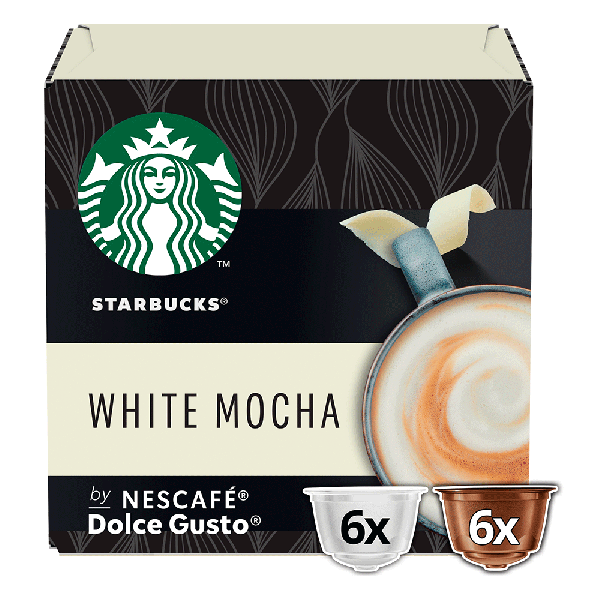 Embalagem de 12 Cápsulas STARBUCKS® WHITE MOCHA NESCAFÉ® Dolce Gusto® 