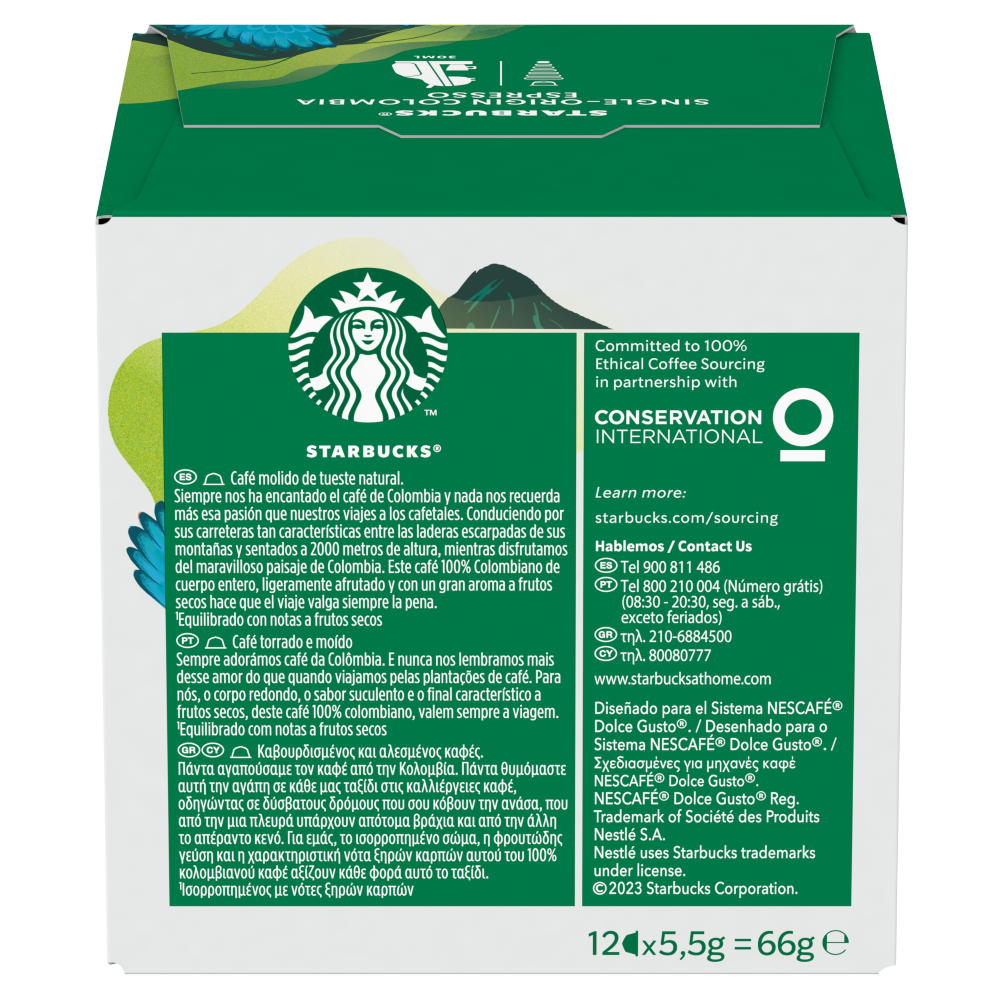 Starbucks Single-Origin Colombia 12 Cápsulas
