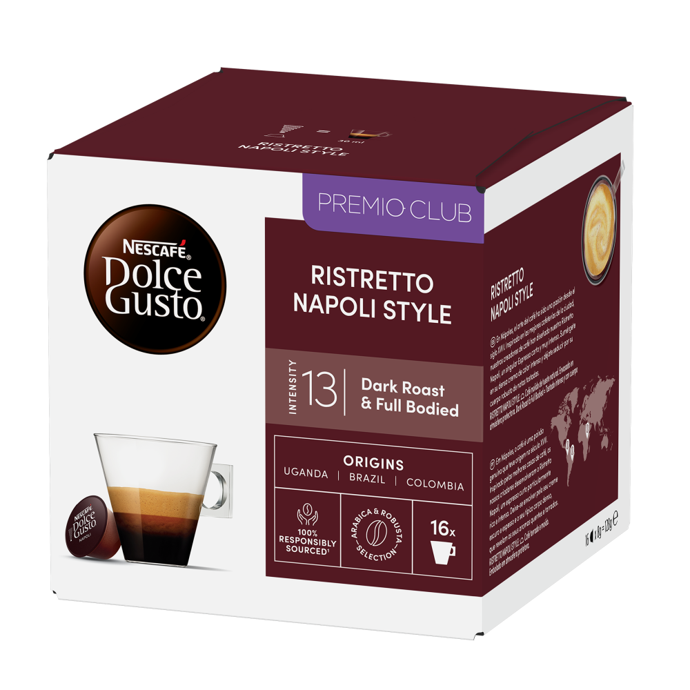 Ristretto Napoli 16 Cápsulas NESCAFÉ® Dolce Gusto®