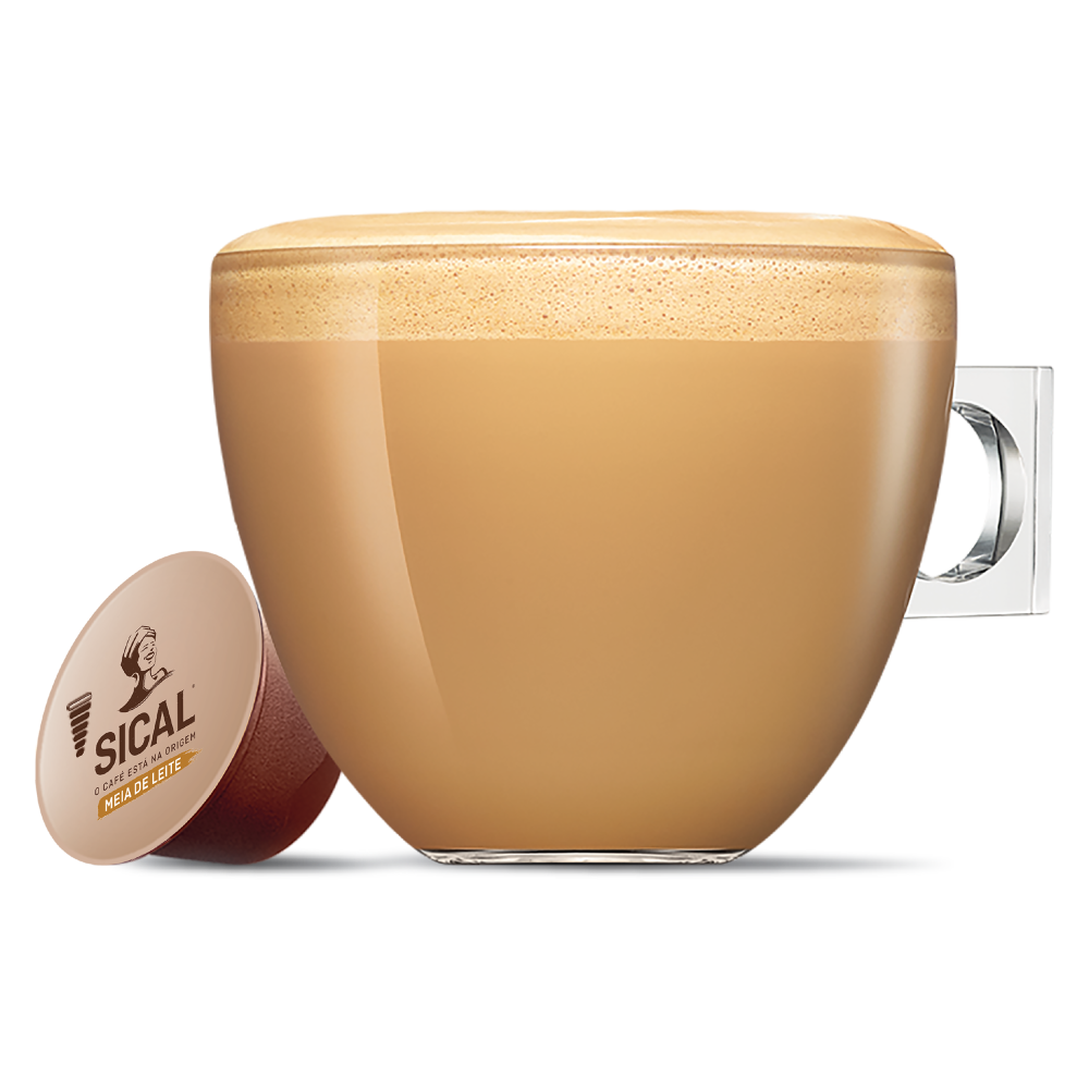 Cápsula e Chávena Sical Meia de Leite NESCAFÉ® Dolce Gusto®