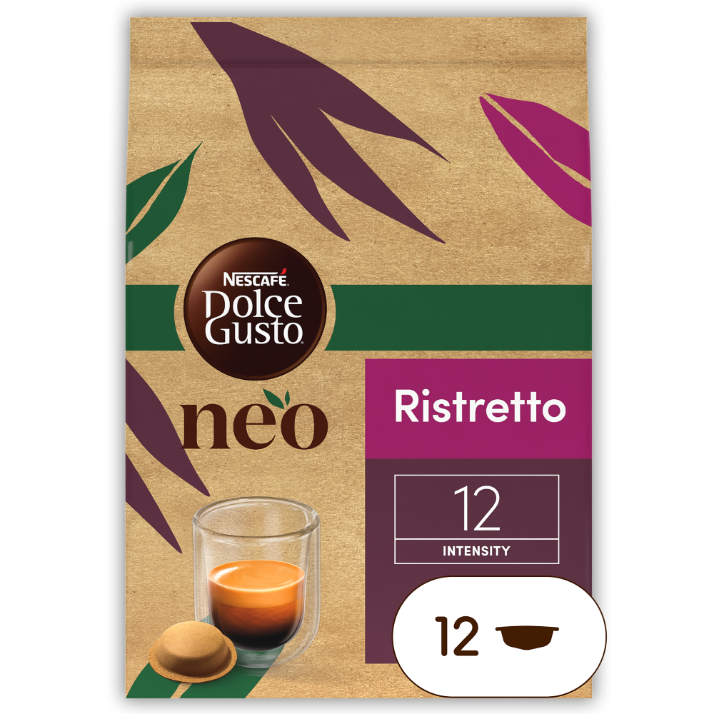 front view of the neo ristretto with a pod front view of the neo ristretto with a pod