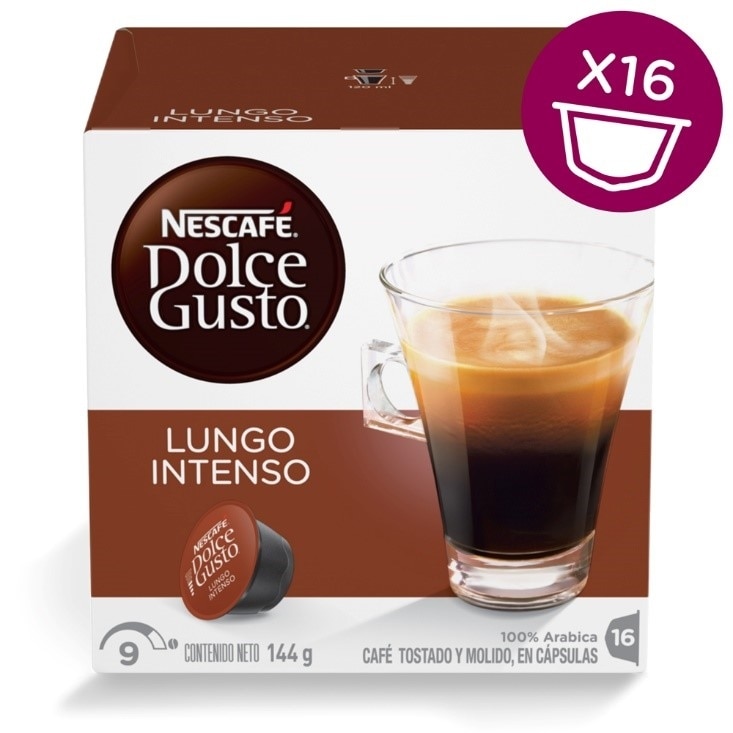 Lungo Intenso 16 Capsulas NESCAF&Eacute;&reg; Dolce Gusto&reg; - Formato de venda