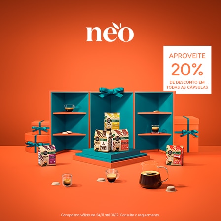 20% Desconto em cápsulas NESCAFÉ® Dolce Gusto® NEO