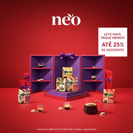 Leve mais, por menos em cápsulas NESCAFÉ® Dolce Gusto® NEO