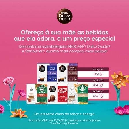 Leve mais, Pague menos em c&aacute;psulas NESCAF&Eacute;&reg; Dolce Gusto&reg;