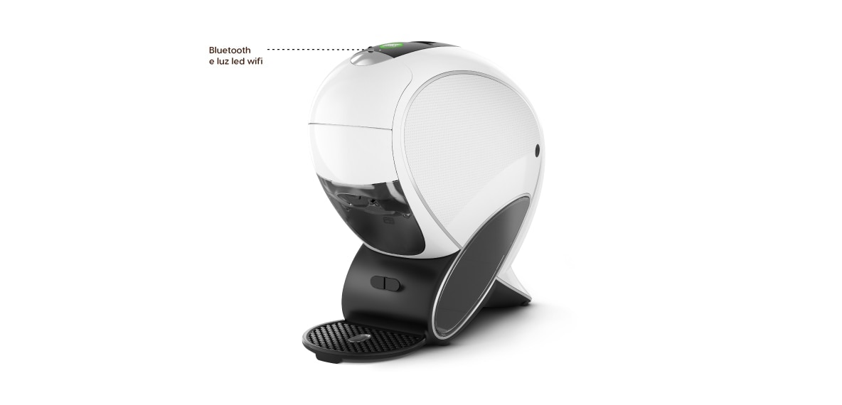 LED Wifi e localização de Bluetooth no topo