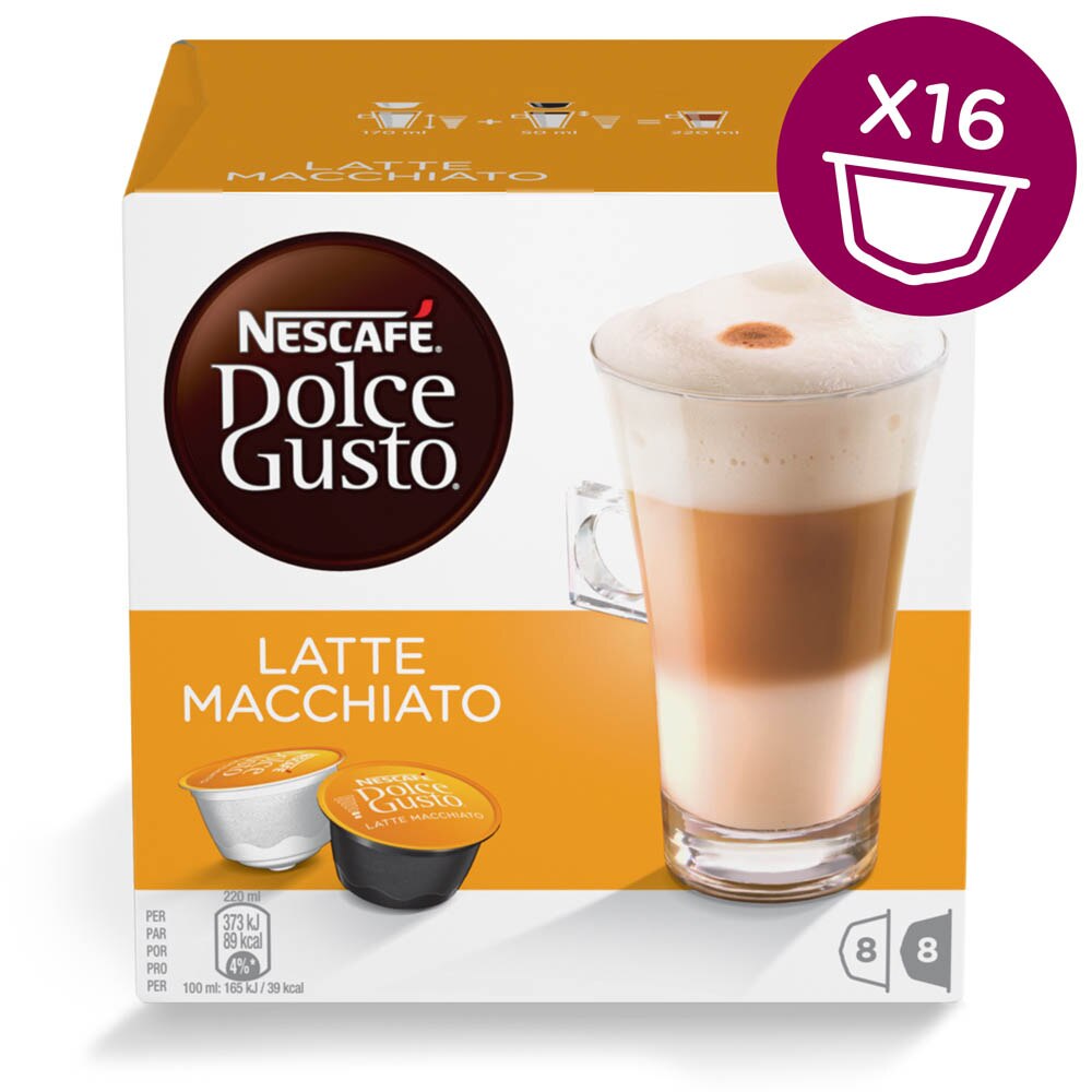Latte Macchiato 16 Capsulas NESCAFÉ® Dolce Gusto® - Formato de venda