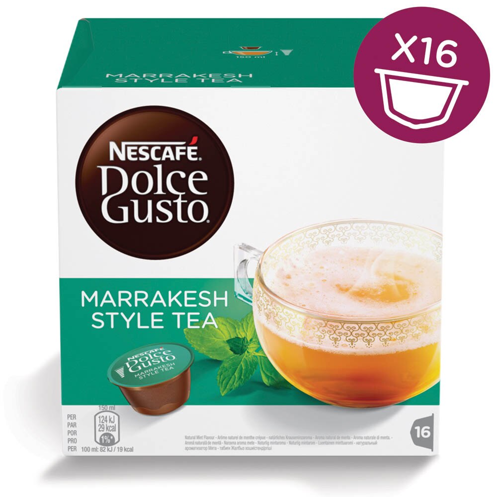 Marrakech Style Tea 16 Capsulas NESCAFÉ® Dolce Gusto® - Formato de venda