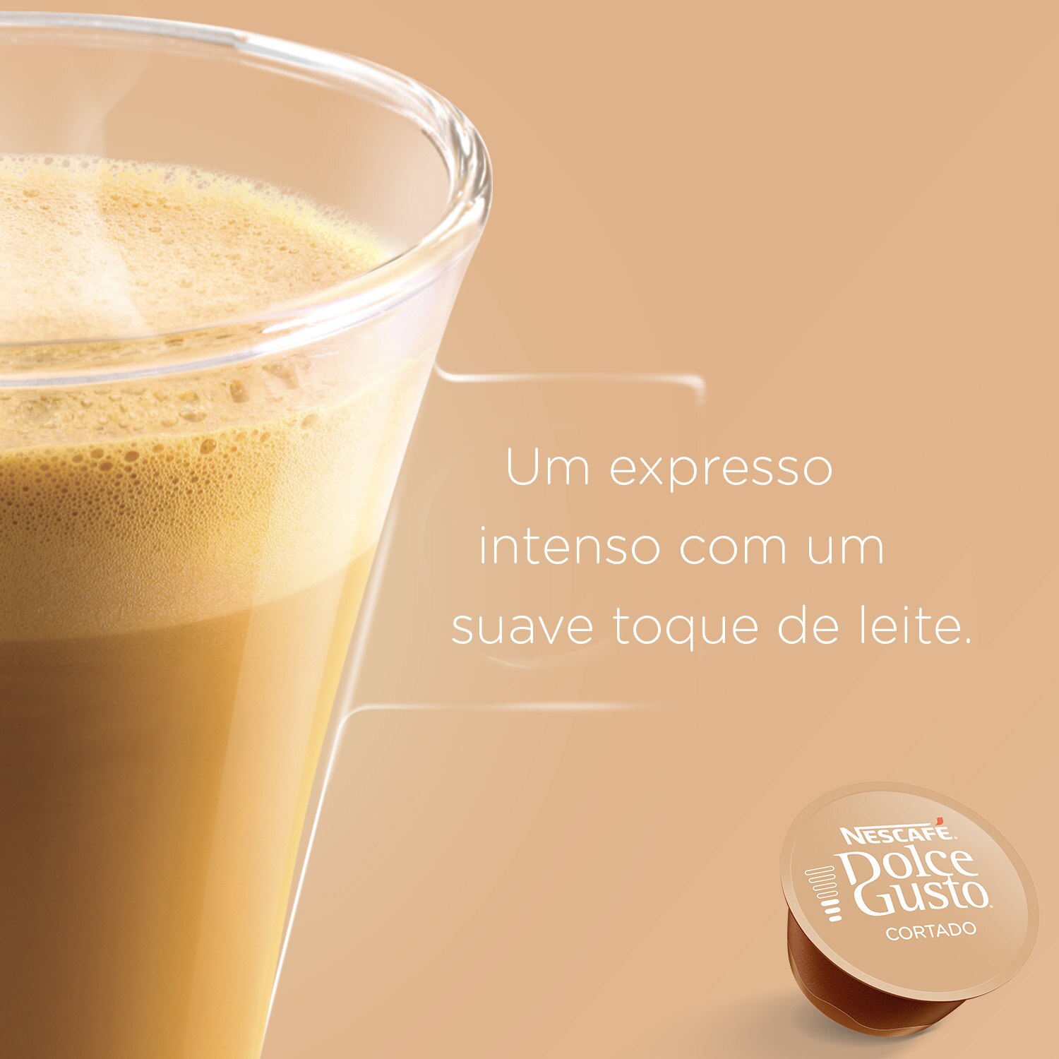 Cortado 16 Capsulas NESCAFÉ® Dolce Gusto® - Atributos do Produto