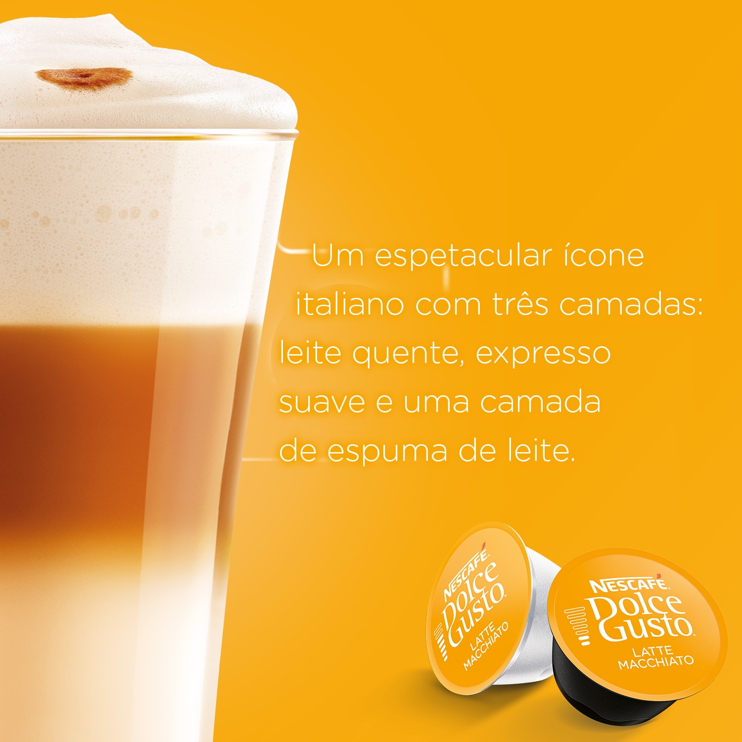 Latte Macchiato 16 Capsulas NESCAFÉ® Dolce Gusto® - Atributos do Produto