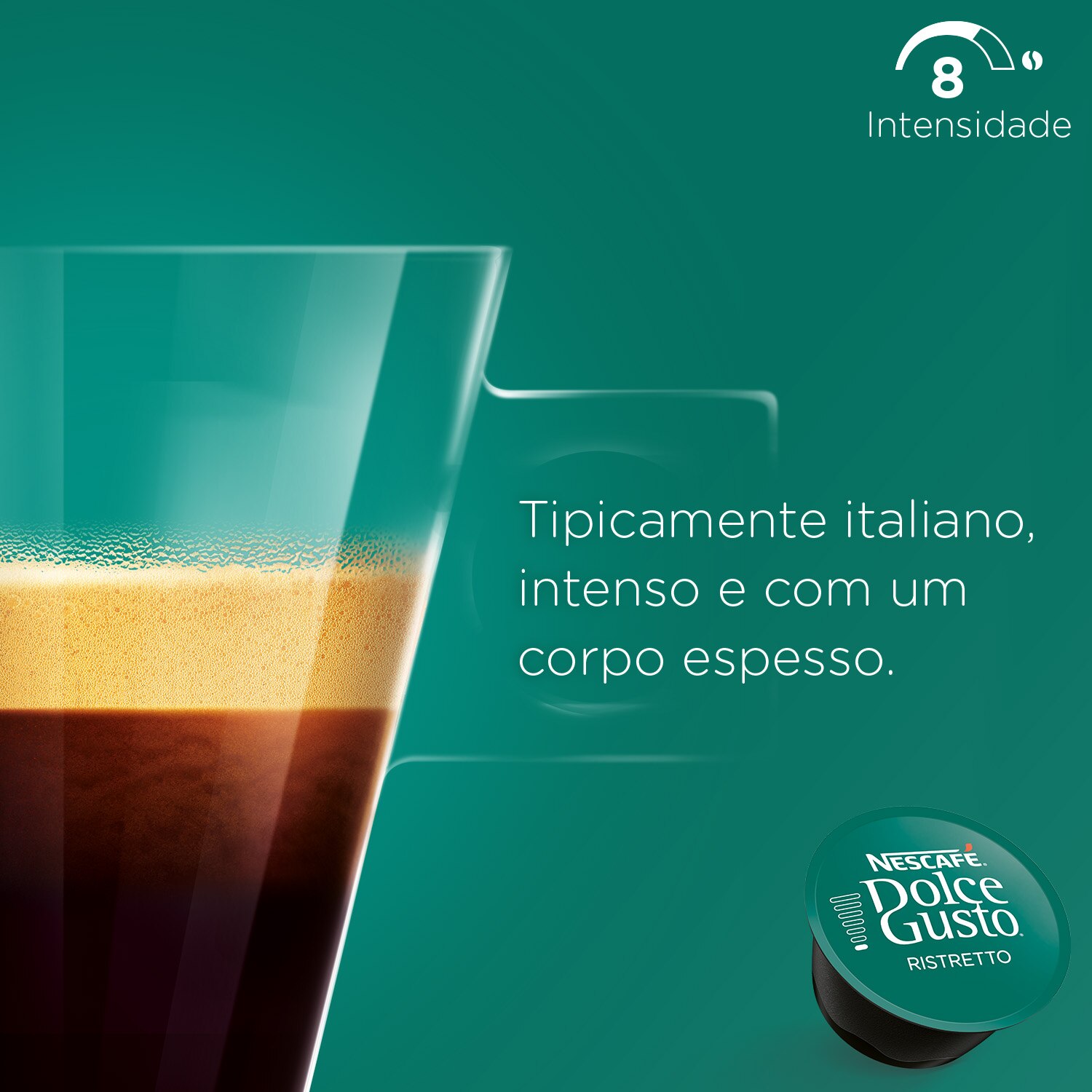 Ristretto 16 Capsulas NESCAF&Eacute;&reg; Dolce Gusto&reg; - Atributos do Produto